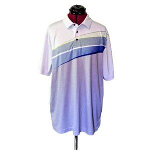 Grand Slam Polo Shirt Multicolor Mens Size Large Golf Side Split Logo